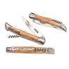 Laguiole 12 cm - 2 pièces / 2 mitres - Bois d'olivier