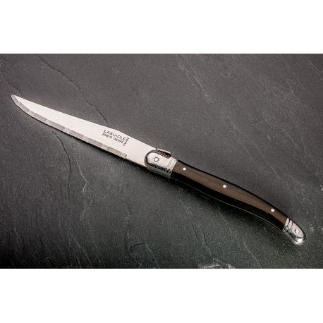 Coutellerie de Thiers - 6 couteaux de table Laguiole noir