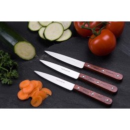 Lot de 3 couteaux d'office carbone grand modèle