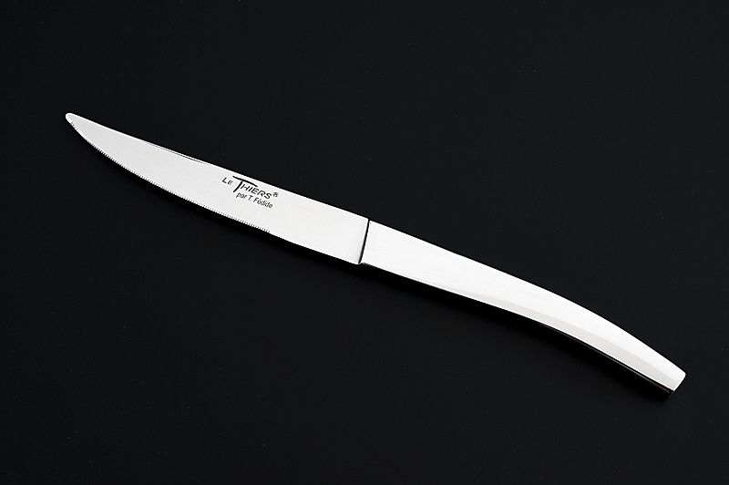 Coffret de 6 couteaux de table le THIERS monobloc Inox Forgé a chaud
