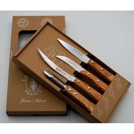 Coutellerie de Thiers Lot de 3 couteaux office Idéal cuisine LA FOURMI