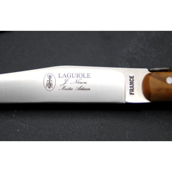 Laguiole de table La Fourmi manche Olivier x 6