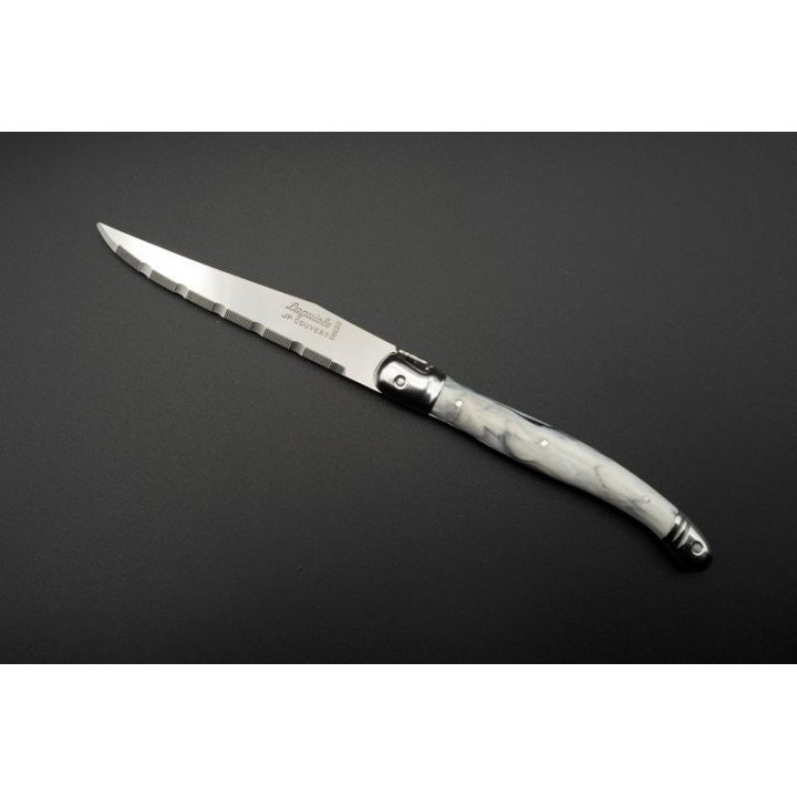 6 Couteaux Laguiole Blanc Marbré