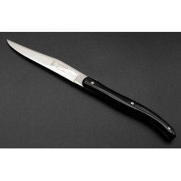Laguiole de table La Fourmi manche Plexi noir x 6