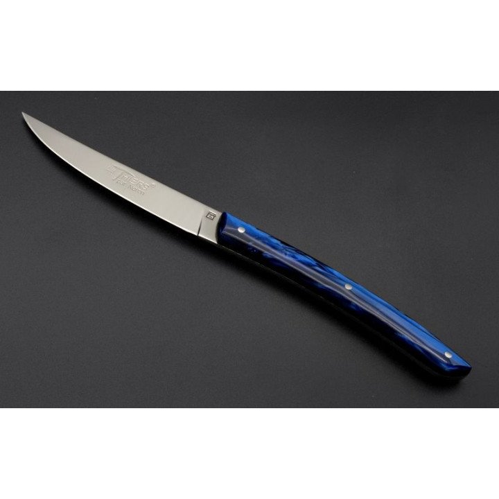 Thiers de table La Fourmi manche Plexi Bleu Marine x 6